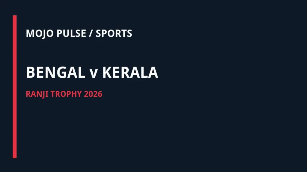 MOJO PULSE editorial illustration for Bengal vs Kerala Ranji Trophy