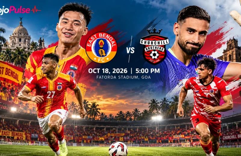 East Bengal Beat Churchill Brothers 4–0 in ISL Opener: Bipin Singh Brace, Ramírez and Edmund Score 1 East Bengal FC versus Churchill Brothers football match preview — MOJO PULSE editorial graphic