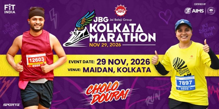 JBG Kolkata Marathon 2026 promotional artwork