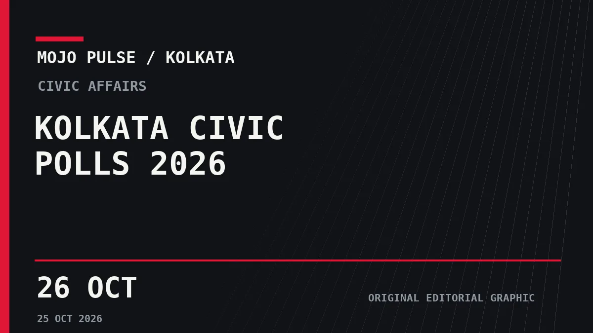 Kolkata Civic Polls: BJP Invites Candidate Applications as Parties Prepare for KMC Contest - Mojo Pulse editorial graphic