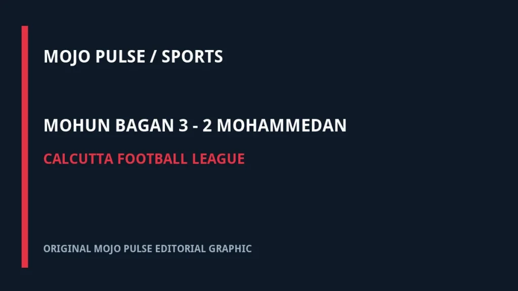 Mohun Bagan's 3–2 CFL Title Win Over Mohammedan SC: A Derby Worth Revisiting 2 Original MOJO PULSE Sports Desk editorial graphic for Mohun Bagan’s 3–2 CFL Title Win Over Mohammedan SC: A Derby Worth Revisiting