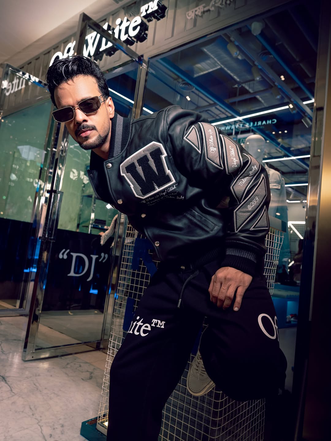 Kolkata fashion and lifestyle influencer Mohit Kumar at the Off-White boutique launch, Quest Mall, Kolkata