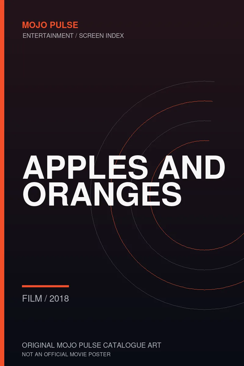 Mojo Pulse original catalogue cover for Apples and Oranges (not an official poster)