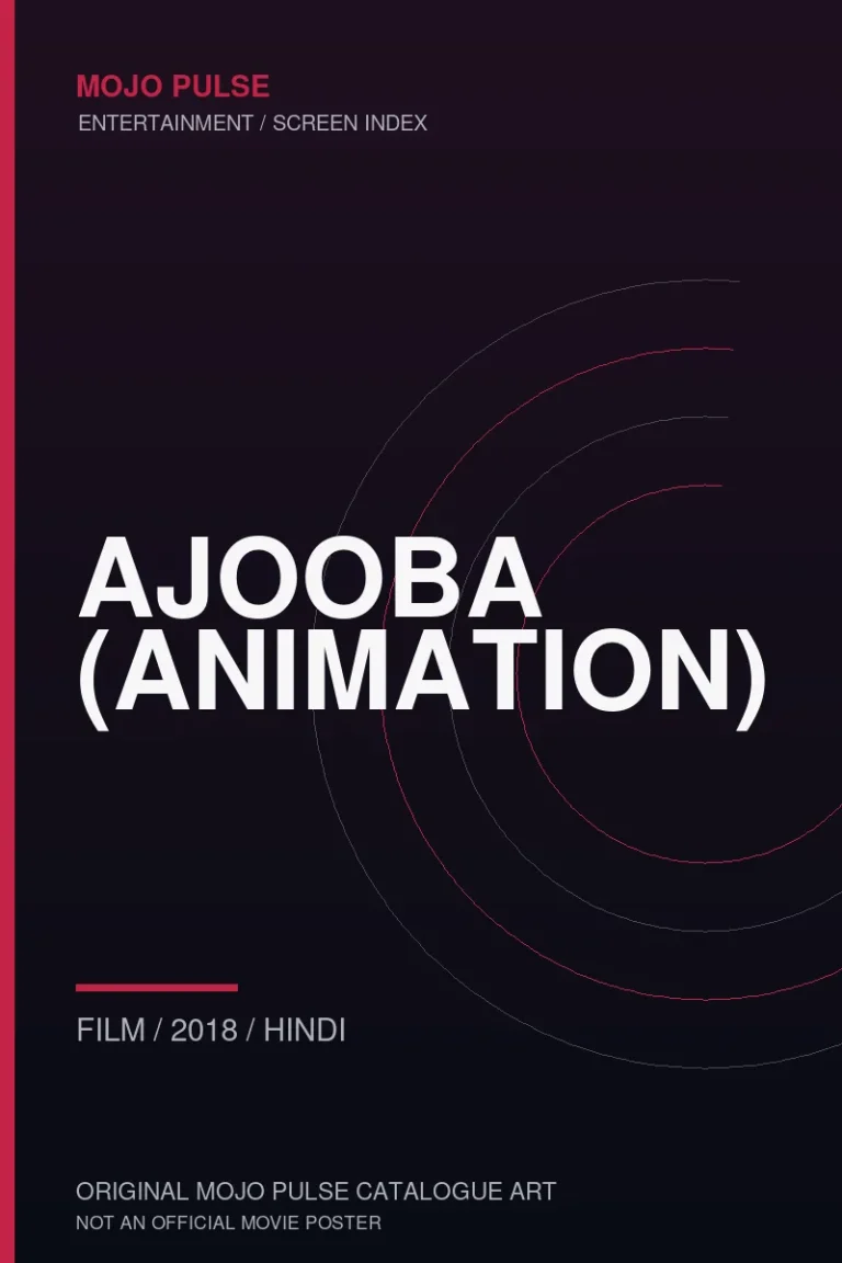 Mojo Pulse original catalogue cover for Ajooba (Animation) (not an official poster)