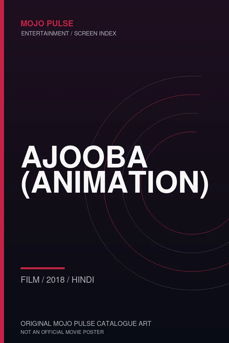 Mojo Pulse original catalogue cover for Ajooba (Animation) (not an official poster)
