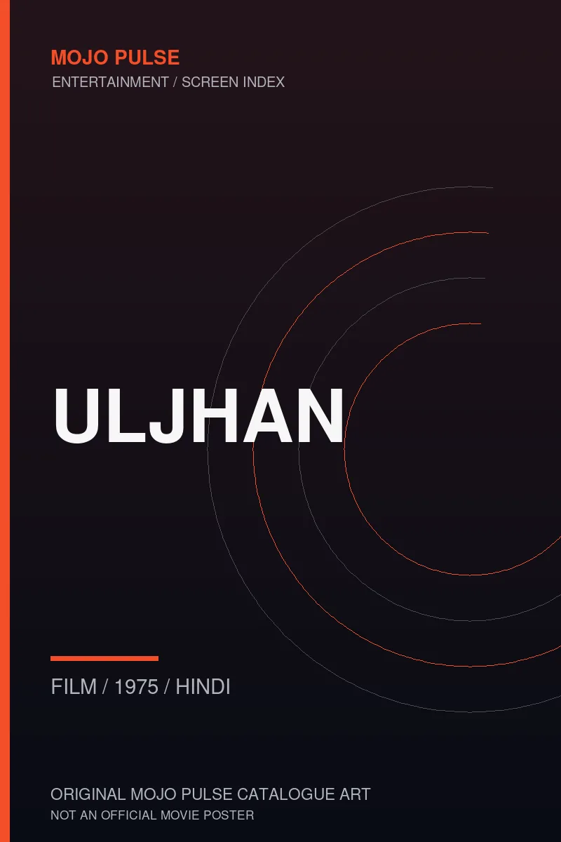 Mojo Pulse original catalogue cover for Uljhan (not an official poster)