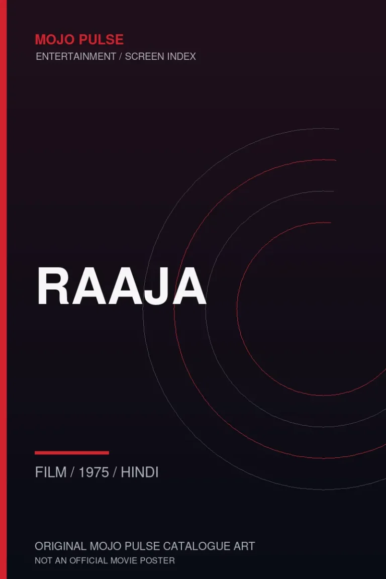 Mojo Pulse original catalogue cover for Raaja (not an official poster)
