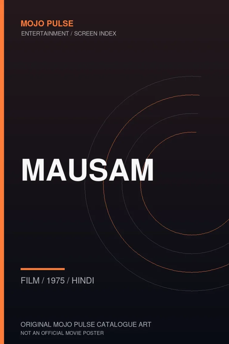 Mojo Pulse original catalogue cover for Mausam (not an official poster)