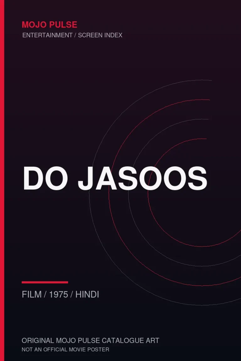 Mojo Pulse original catalogue cover for Do Jasoos (not an official poster)