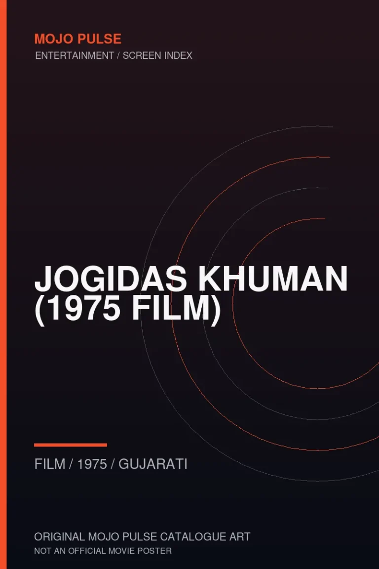 Mojo Pulse original catalogue cover for Jogidas Khuman (1975 film) (not an official poster)