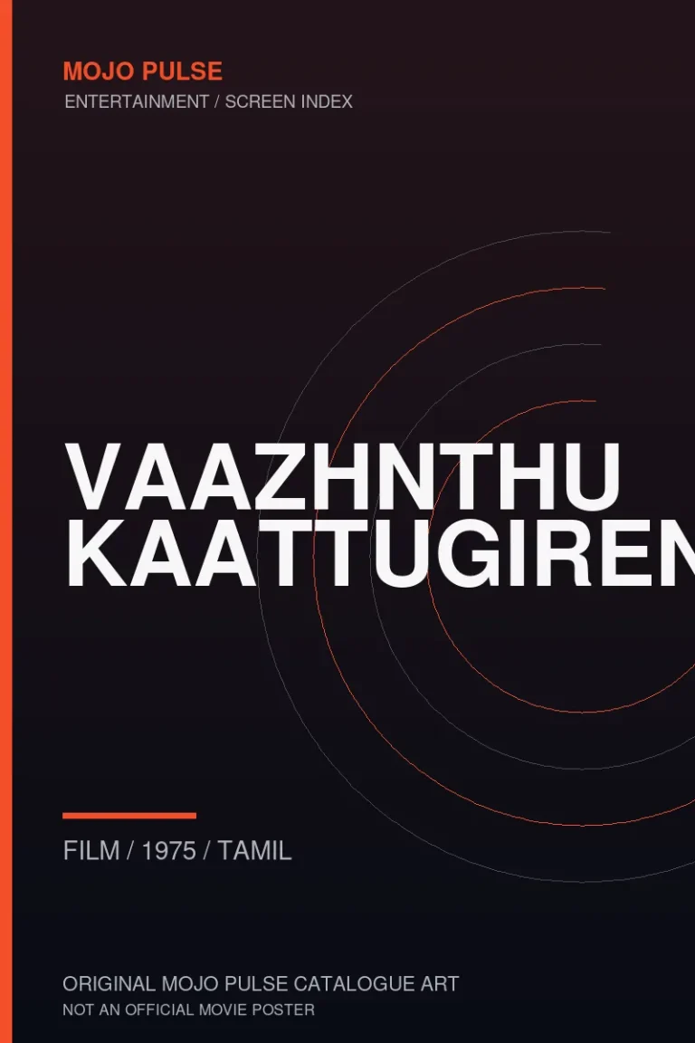 Vaazhnthu Kaattugiren 5 Mojo Pulse original catalogue cover for Vaazhnthu Kaattugiren (not an official poster)