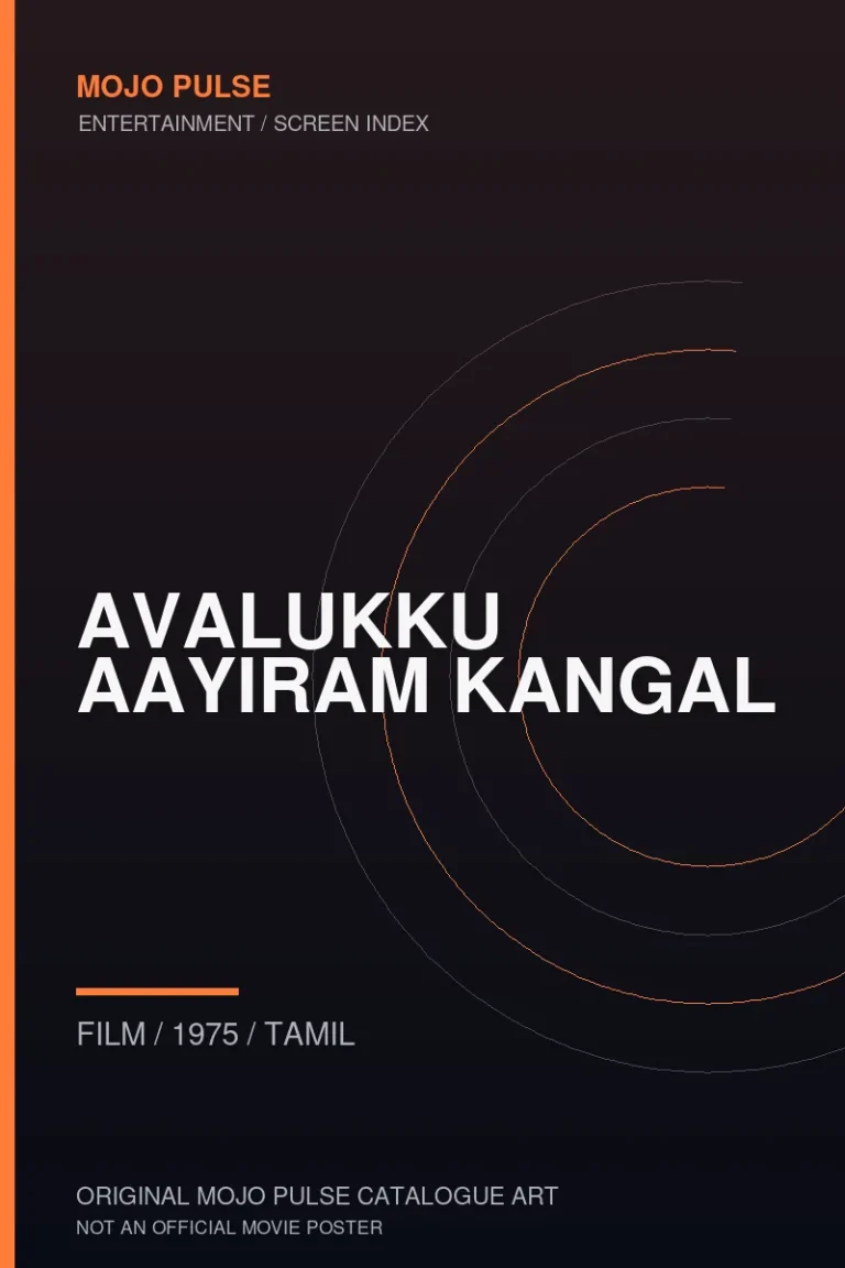 Avalukku Aayiram Kangal 9 Mojo Pulse original catalogue cover for Avalukku Aayiram Kangal (not an official poster)