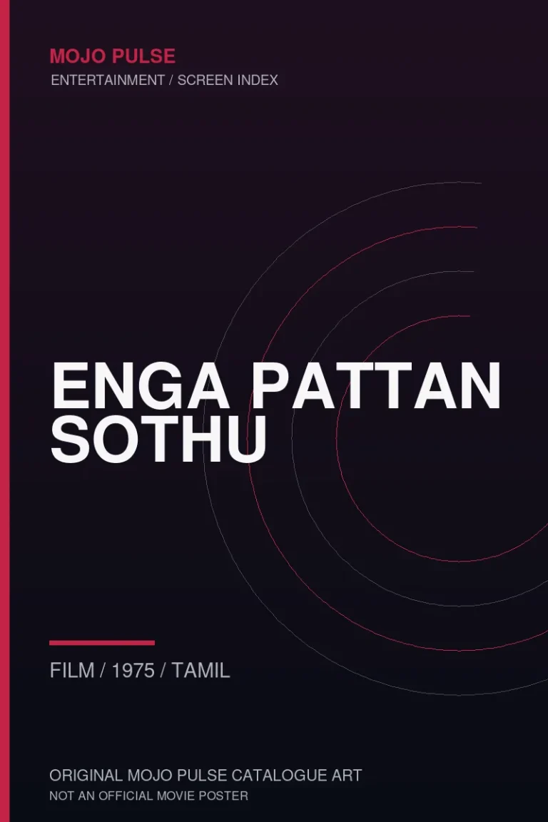Mojo Pulse original catalogue cover for Enga Pattan Sothu (not an official poster)