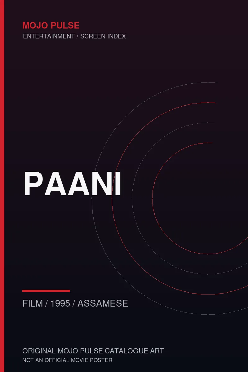Mojo Pulse original catalogue cover for Paani (not an official poster)