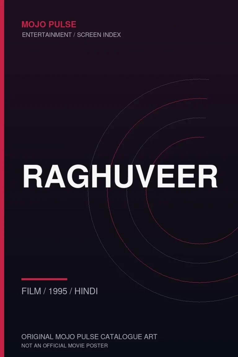 Raghuveer 4 Mojo Pulse original catalogue cover for Raghuveer (not an official poster)