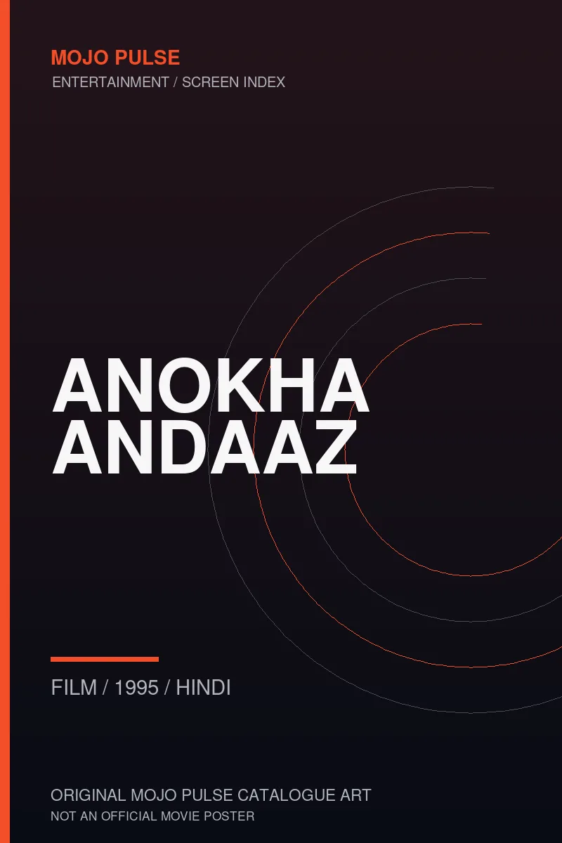 Mojo Pulse original catalogue cover for Anokha Andaaz (not an official poster)
