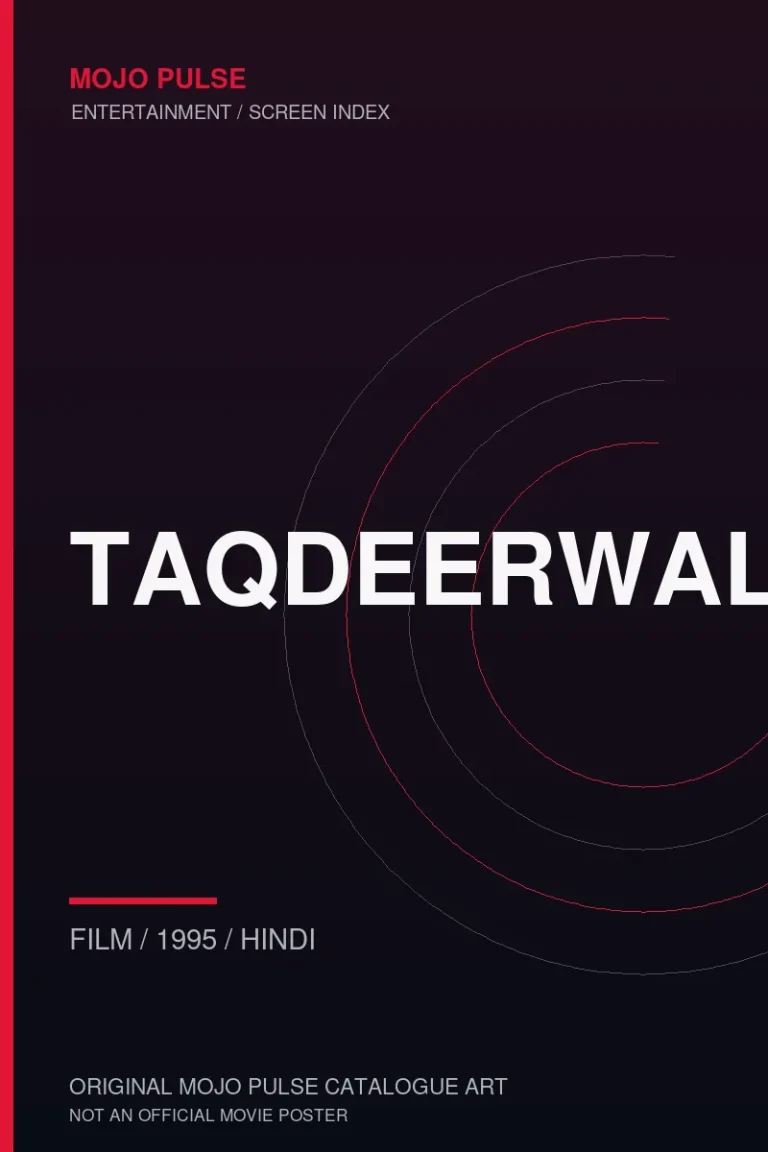 Taqdeerwala 9 Mojo Pulse original catalogue cover for Taqdeerwala (not an official poster)