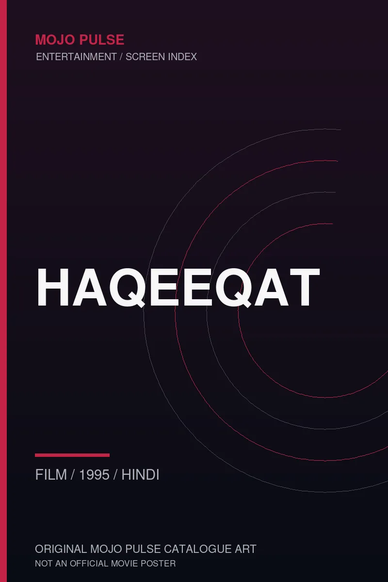Mojo Pulse original catalogue cover for Haqeeqat (not an official poster)