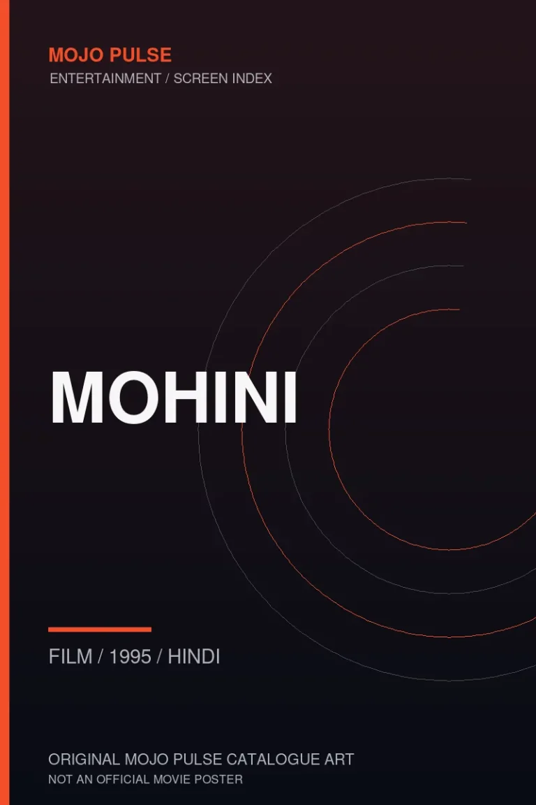 Mohini 9 Mojo Pulse original catalogue cover for Mohini (not an official poster)
