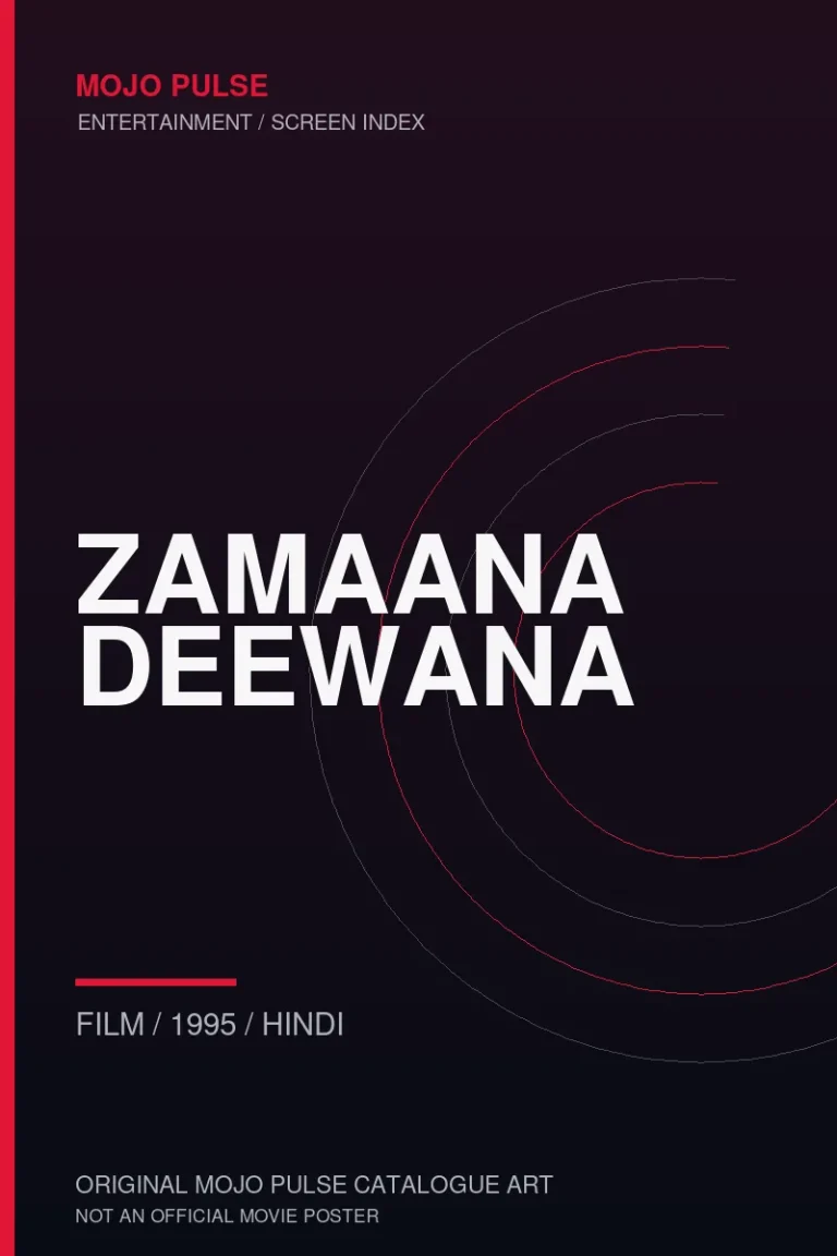 Zamaana Deewana 12 Mojo Pulse original catalogue cover for Zamaana Deewana (not an official poster)