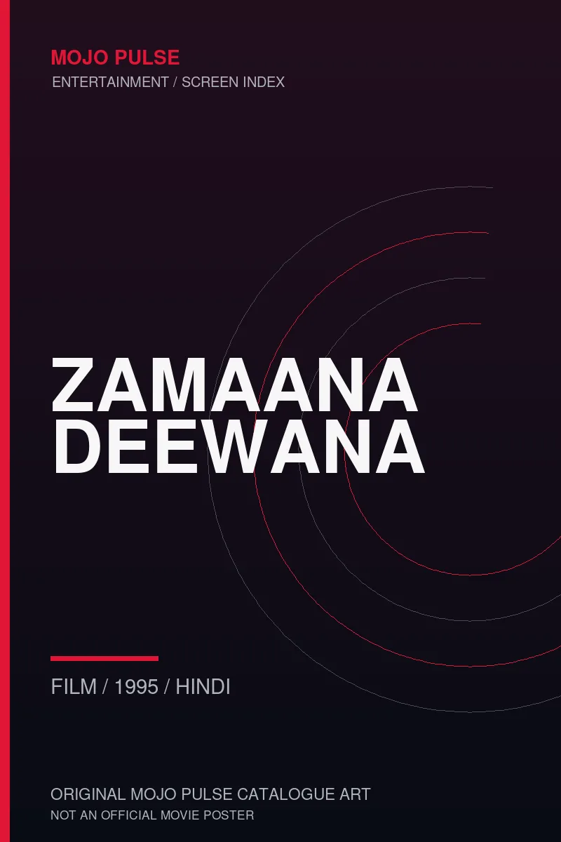 Mojo Pulse original catalogue cover for Zamaana Deewana (not an official poster)