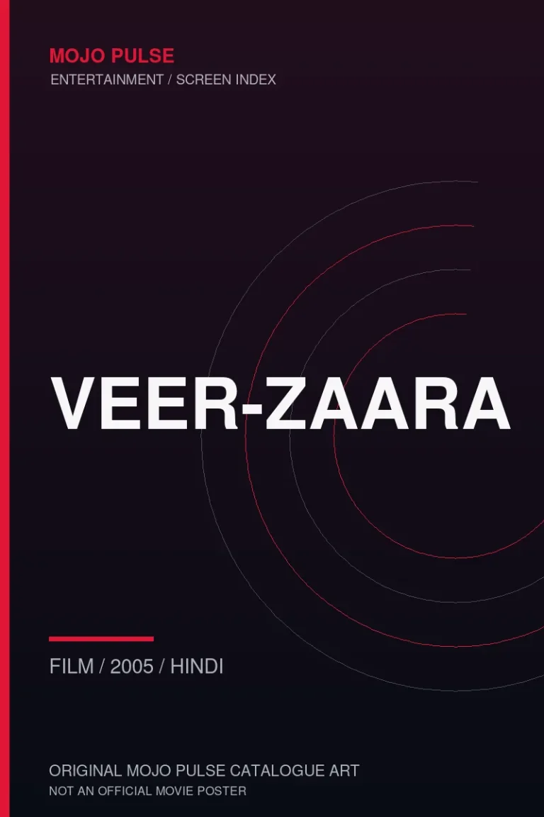 Veer-Zaara 9 Mojo Pulse original catalogue cover for Veer-Zaara (not an official poster)