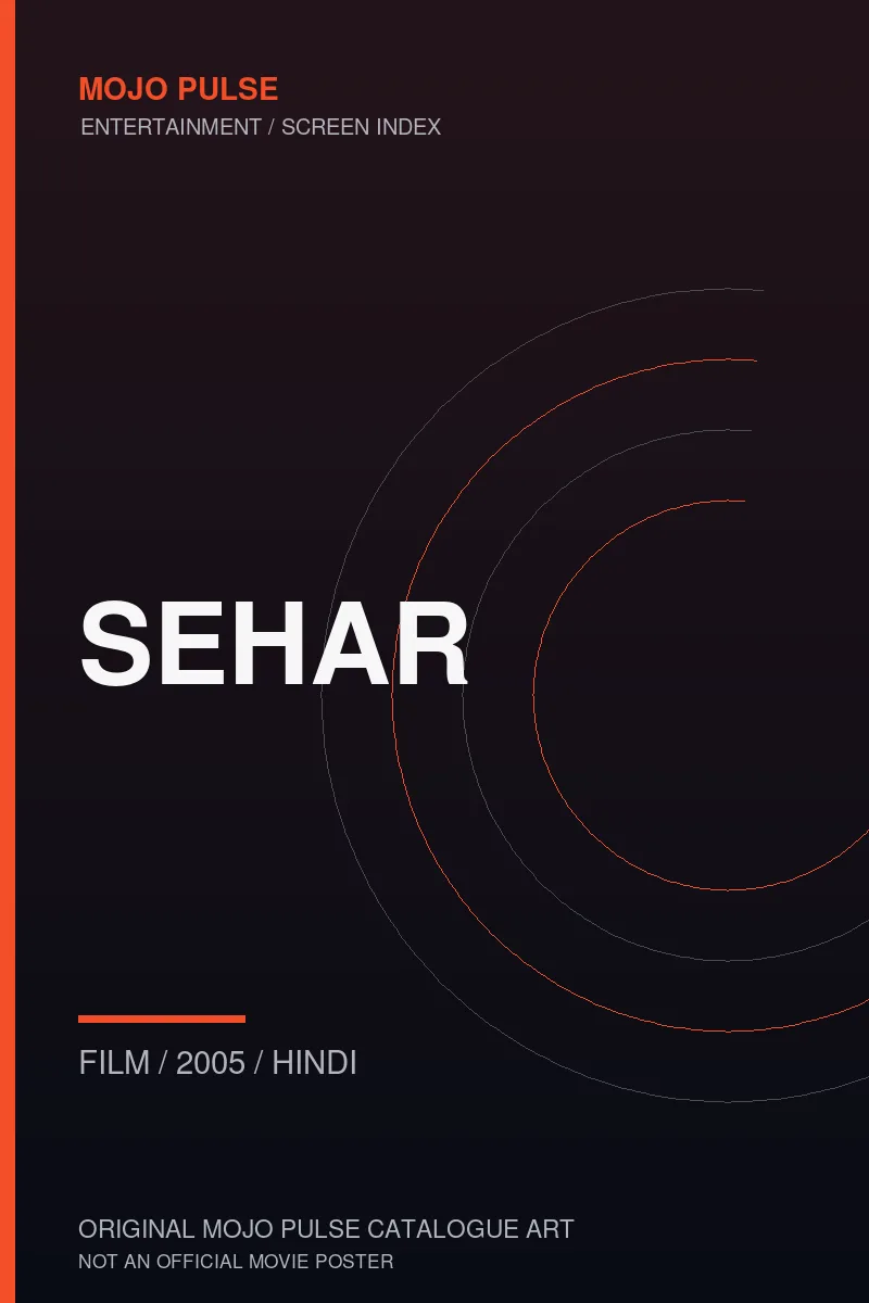 Mojo Pulse original catalogue cover for Sehar (not an official poster)