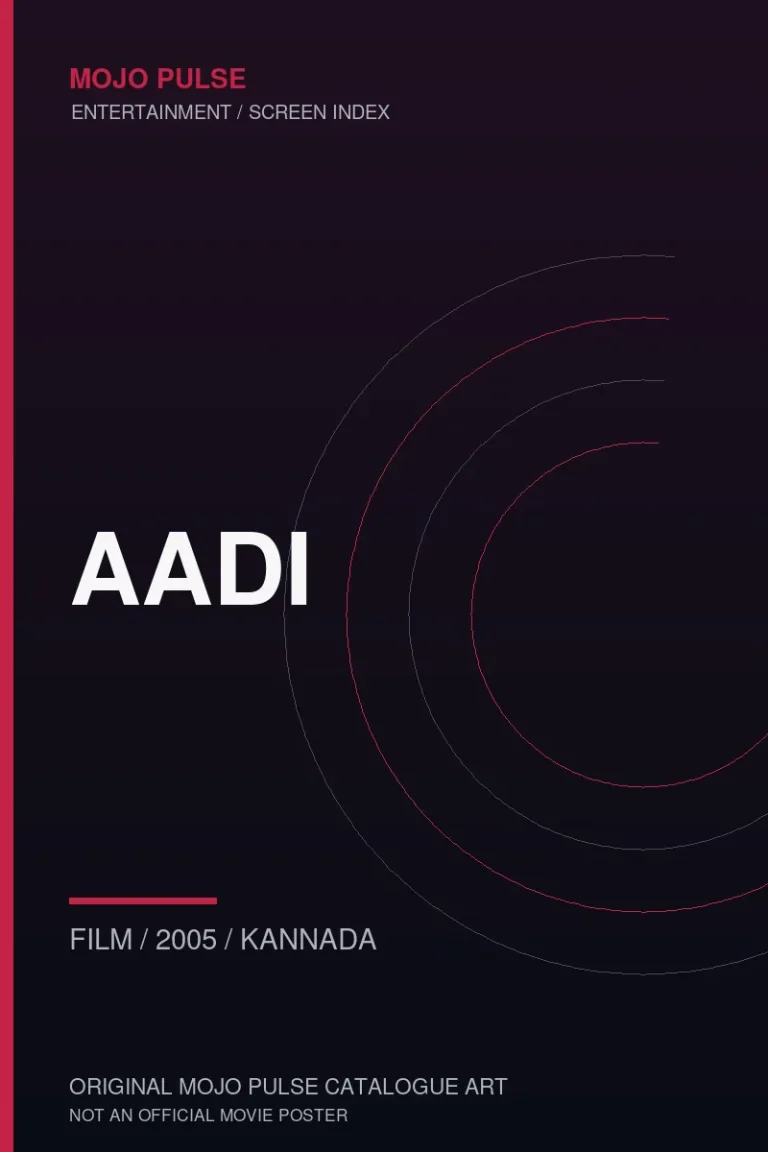 Aadi 11 Mojo Pulse original catalogue cover for Aadi (not an official poster)