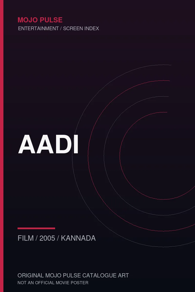 Mojo Pulse original catalogue cover for Aadi (not an official poster)