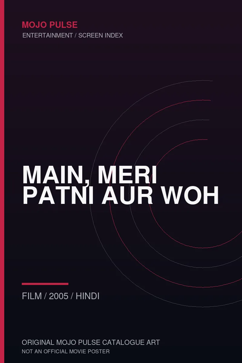 Mojo Pulse original catalogue cover for Main, Meri Patni Aur Woh (not an official poster)