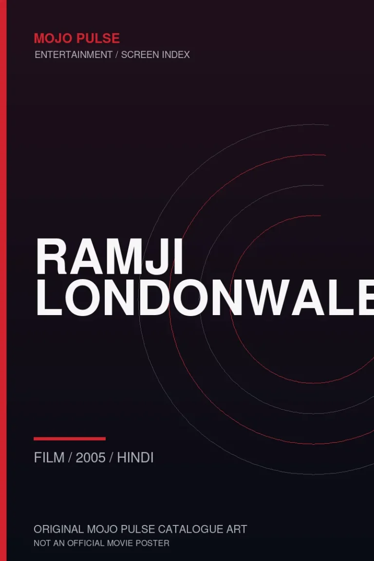 Ramji Londonwaley 4 Mojo Pulse original catalogue cover for Ramji Londonwaley (not an official poster)