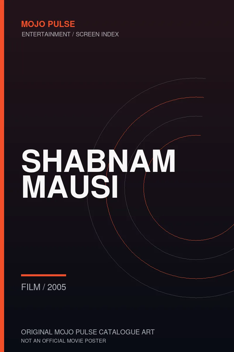 Mojo Pulse original catalogue cover for Shabnam Mausi (not an official poster)