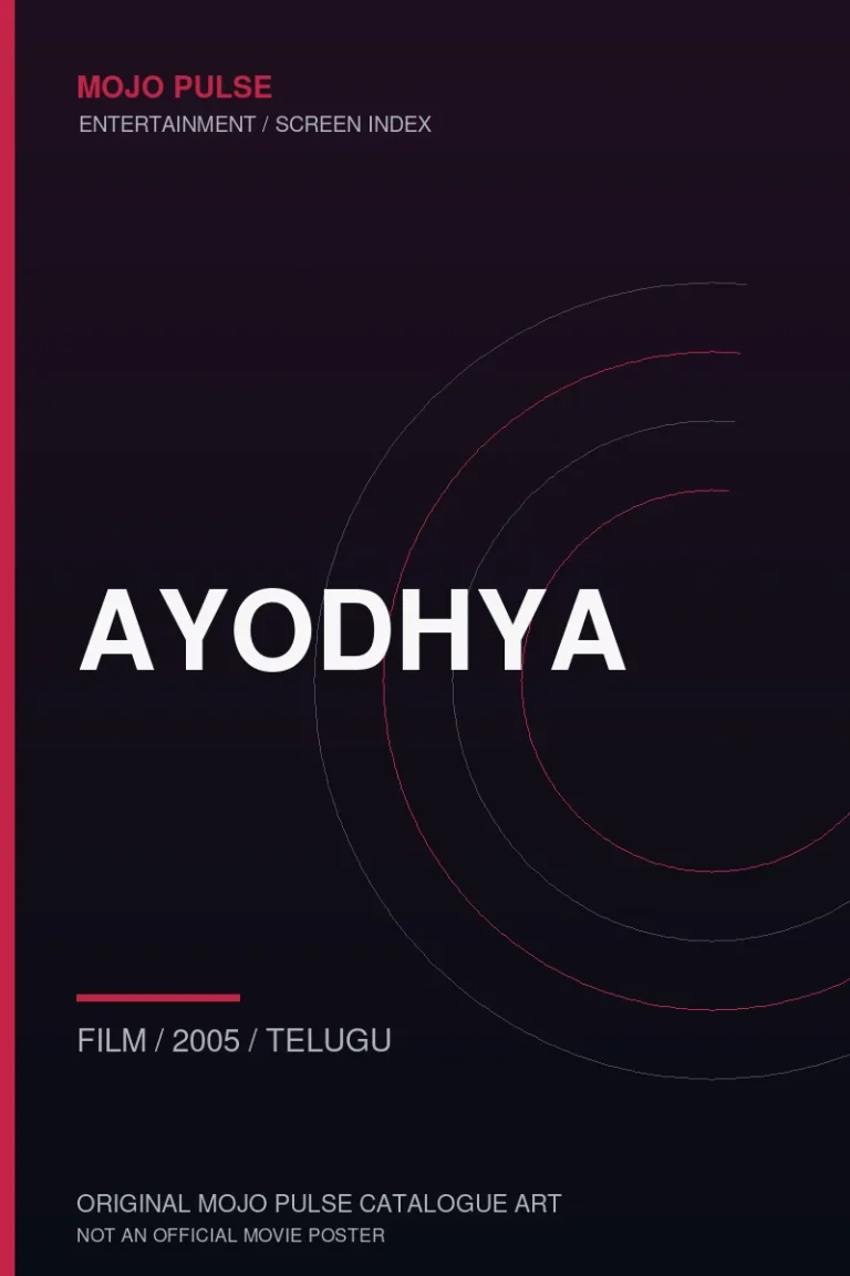 Mojo Pulse original catalogue cover for Ayodhya (not an official poster)