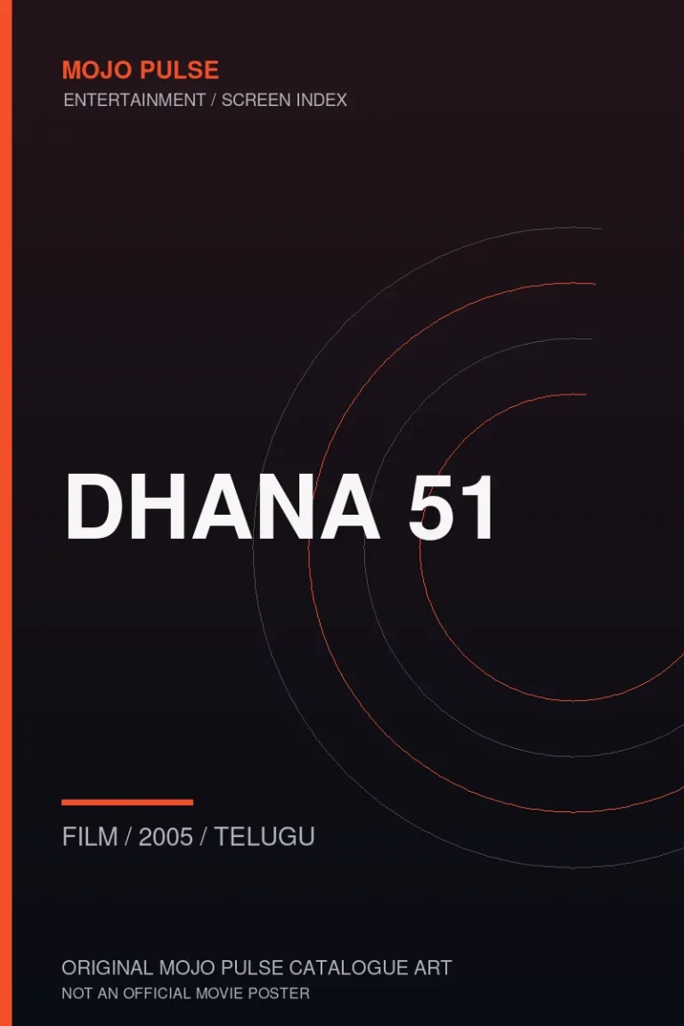 Mojo Pulse original catalogue cover for Dhana 51 (not an official poster)