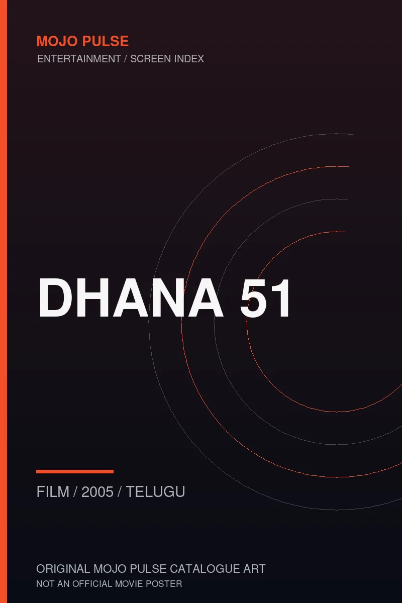 Mojo Pulse original catalogue cover for Dhana 51 (not an official poster)