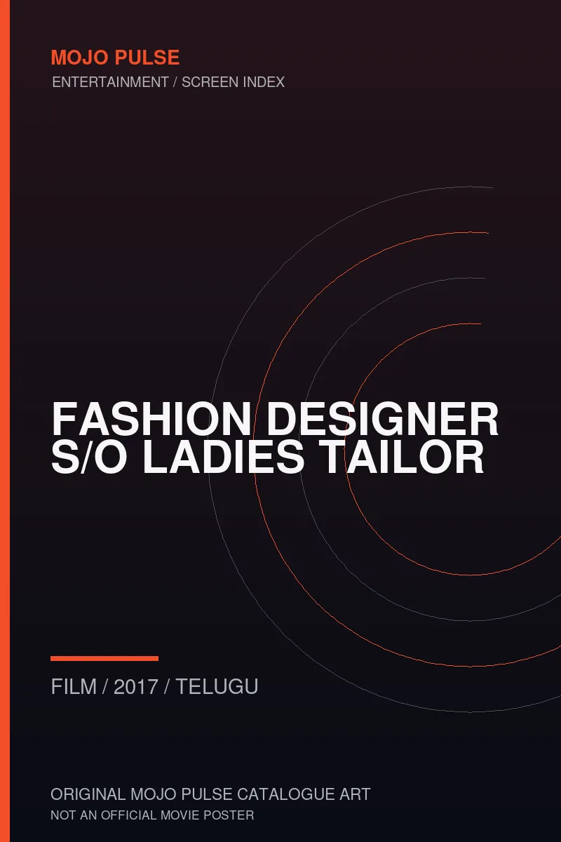 Mojo Pulse original catalogue cover for Fashion Designer s/o Ladies Tailor (not an official poster)