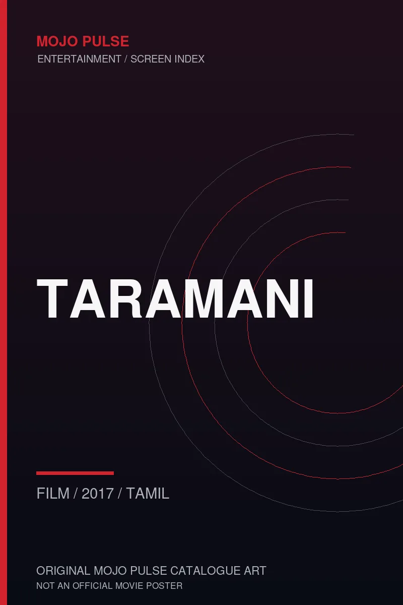 Mojo Pulse original catalogue cover for Taramani (not an official poster)