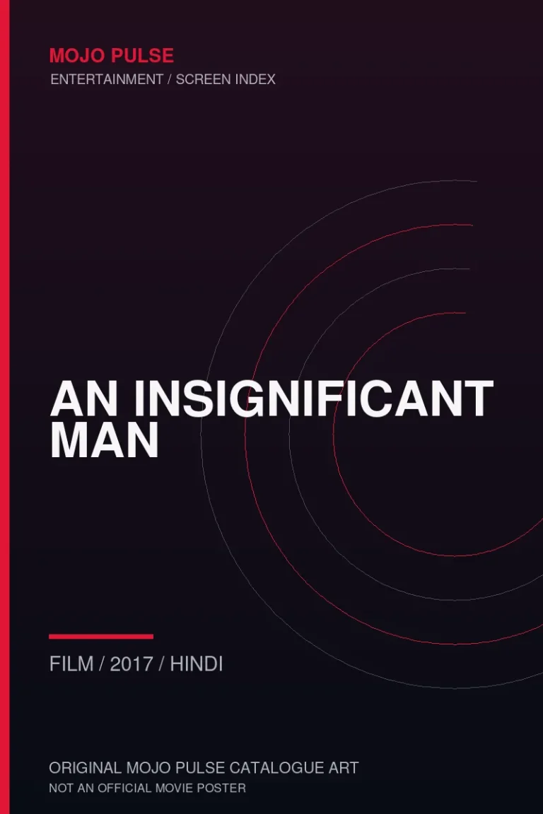 An Insignificant Man 5 Mojo Pulse original catalogue cover for An Insignificant Man (not an official poster)
