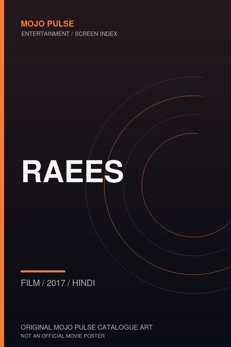 Mojo Pulse original catalogue cover for Raees (not an official poster)