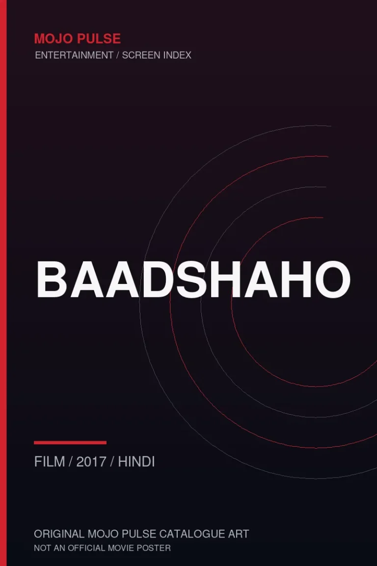 Baadshaho 8 Mojo Pulse original catalogue cover for Baadshaho (not an official poster)