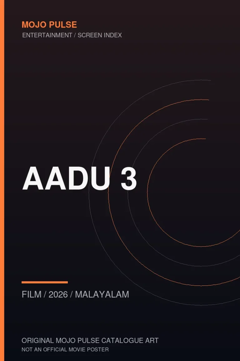 Aadu 3 2 Mojo Pulse original catalogue cover for Aadu 3 (not an official poster)