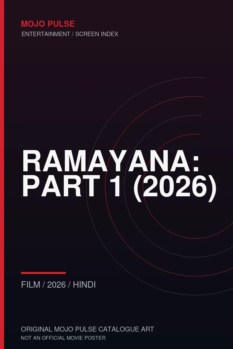 Mojo Pulse original catalogue cover for Ramayana: Part 1 (2026) (not an official poster)