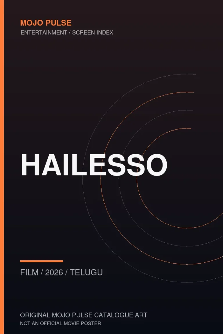 Hailesso 8 Mojo Pulse original catalogue cover for Hailesso (not an official poster)