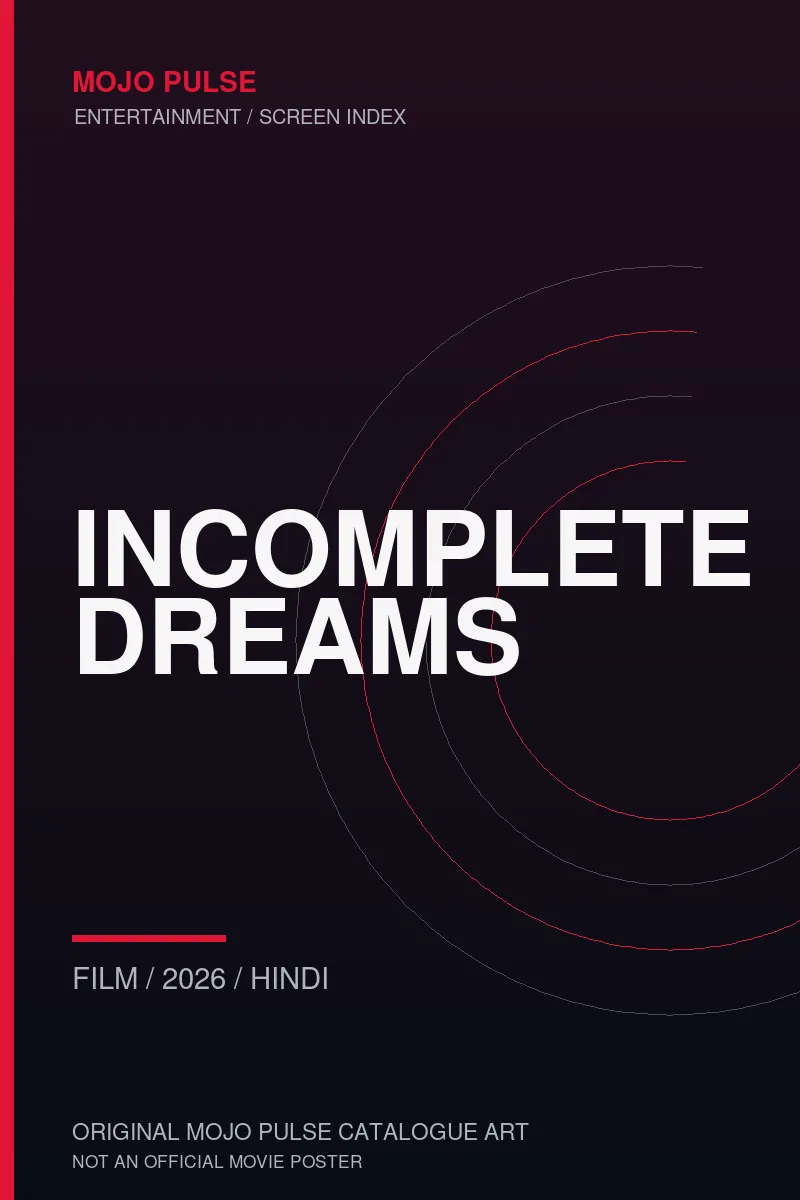 Mojo Pulse original catalogue cover for Incomplete Dreams (not an official poster)