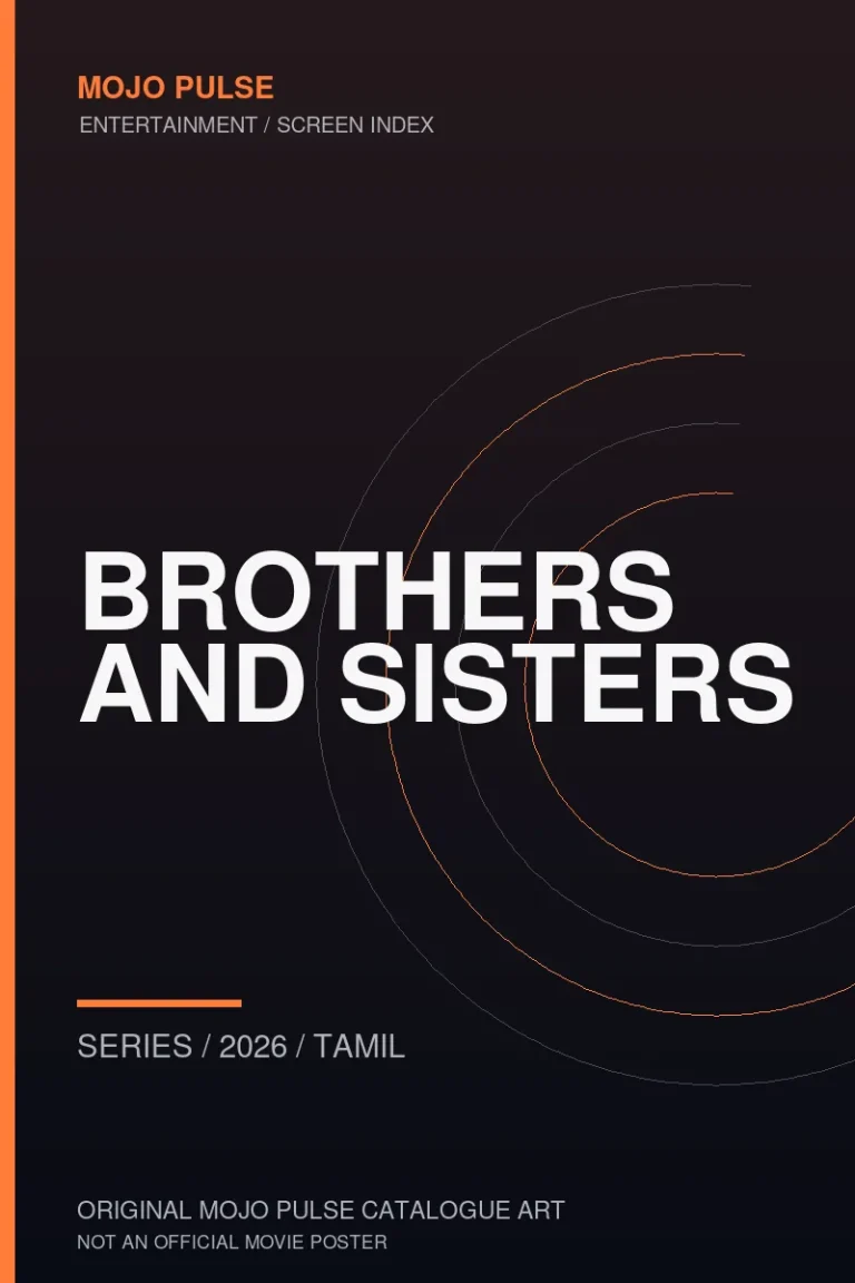Brothers and Sisters 6 Mojo Pulse original catalogue cover for Brothers and Sisters (not an official poster)
