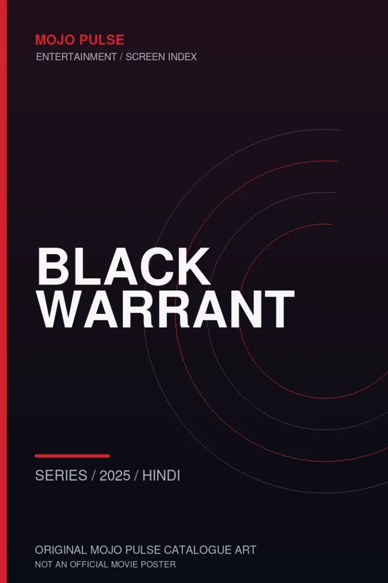 Black Warrant 2 Mojo Pulse original catalogue cover for Black Warrant (not an official poster)